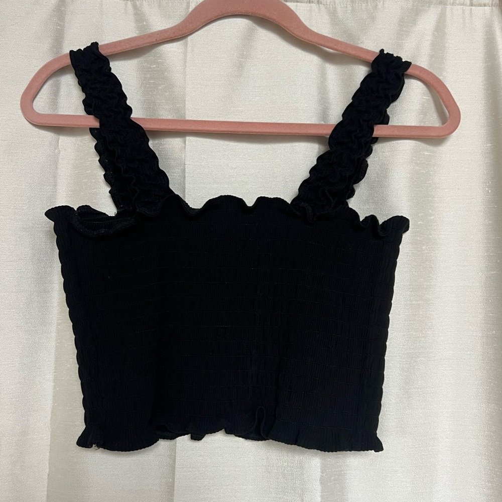 Reformation smocked crop tank